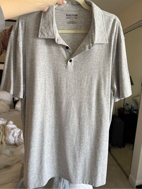 Kenneth Cole Light Gray Polo Shirt